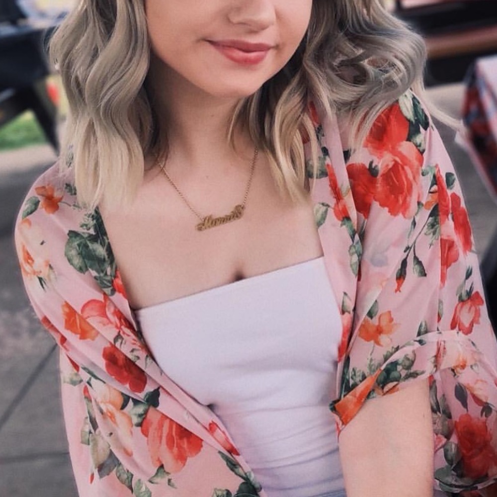 JOE BOXER Sheer Floral Kimono